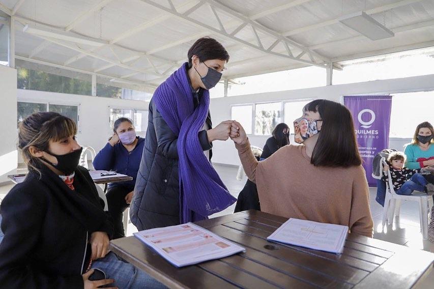 Mayra en el primer encuentro del programa hermanar 3