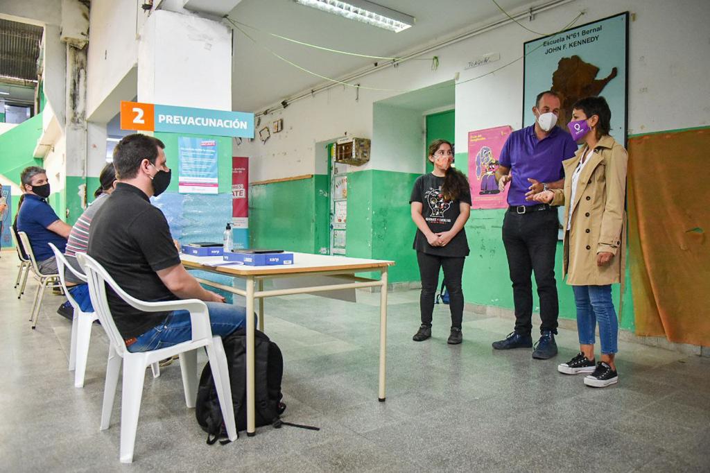 Mayra en simulacro vacunación 1