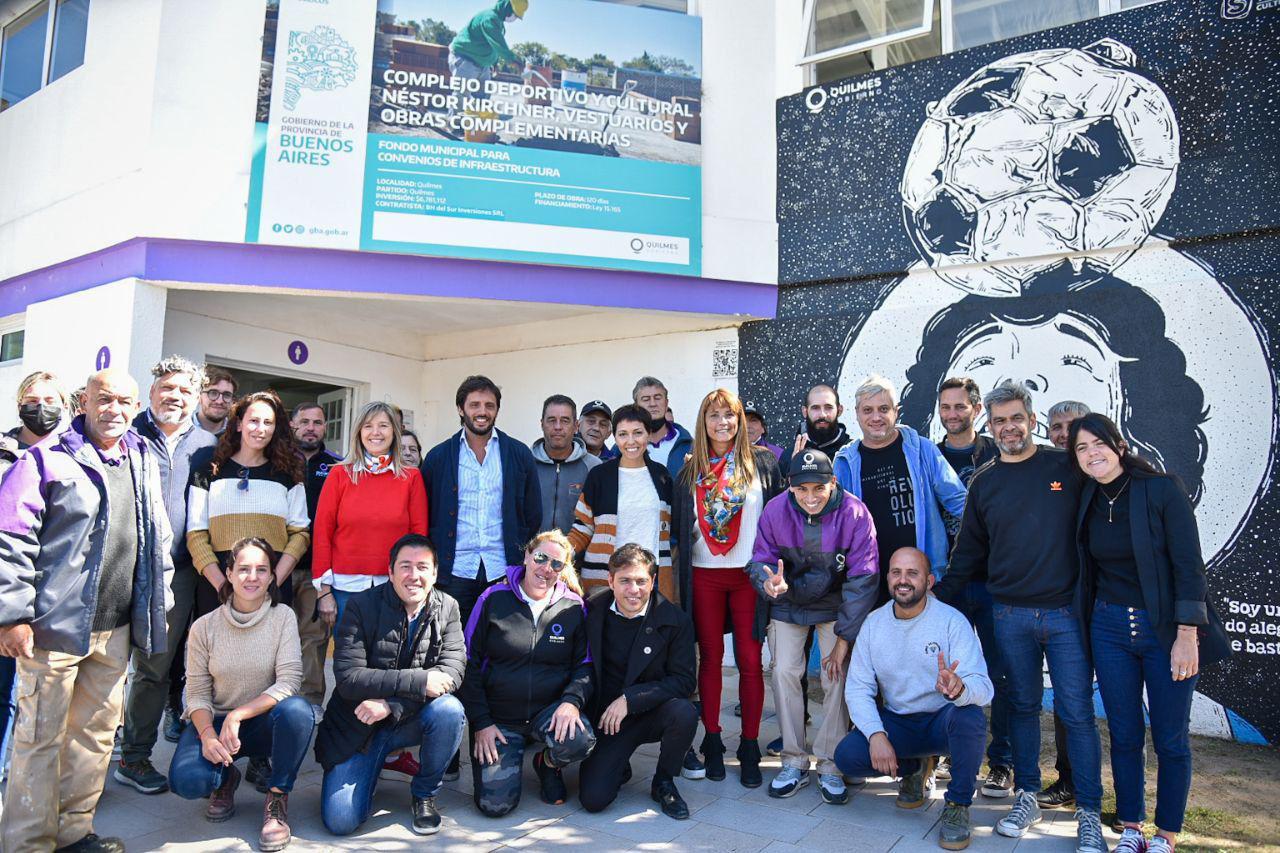 MAYRA Y KICILLOF RECORRIDA POR OBRAS EN EL DISTRITO 5