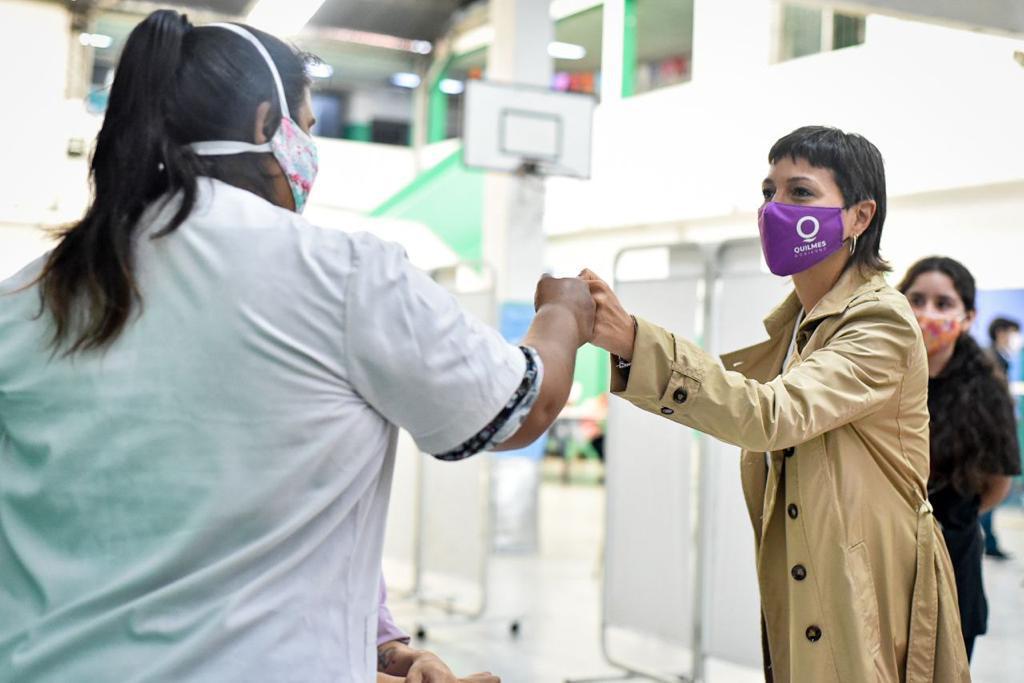 Mayra en simulacro vacunación 2