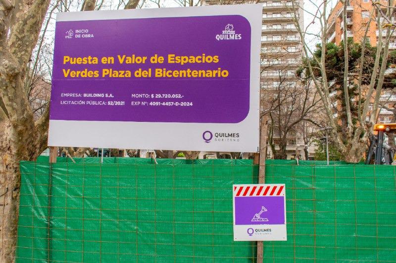 Siguen las tareas en plaza Conesa 1