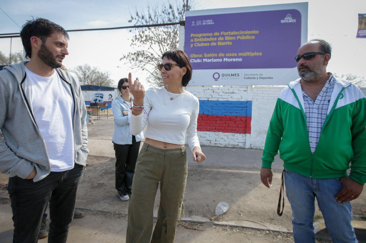 MAYRA RECORRIÓ OBRAS EN EL CLUB MARIANO MORENO 2